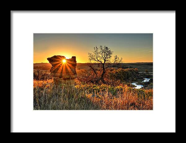 Monolith Framed Print featuring the photograph Eye of the Monolith by Fiskr Larsen