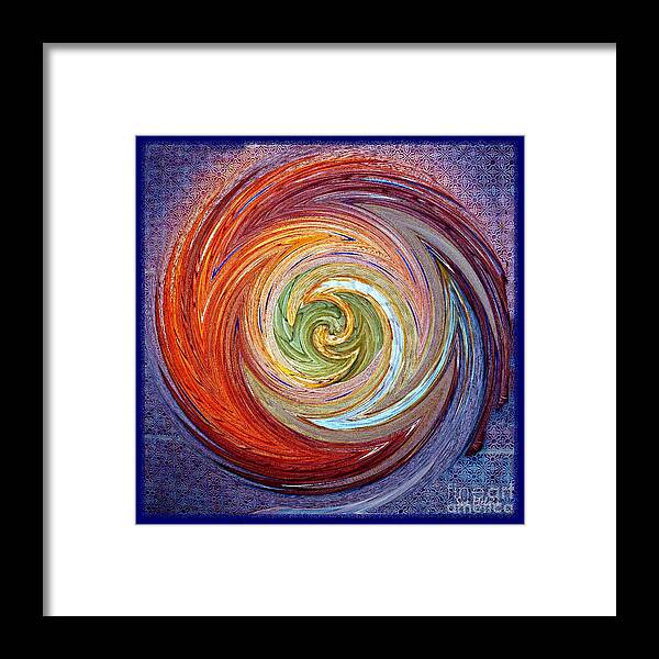 Abstract Framed Print featuring the photograph Eye of the Storm by Sue Melvin