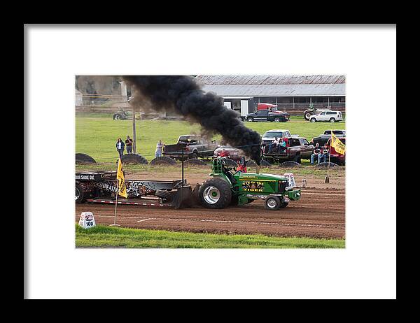 John Deere Framed Print featuring the photograph Eye of the Tiger by Holden The Moment