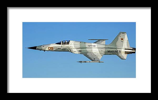 F-5n Tiger Ii Framed Print featuring the photograph F-5N Tiger II by Mountain Dreams