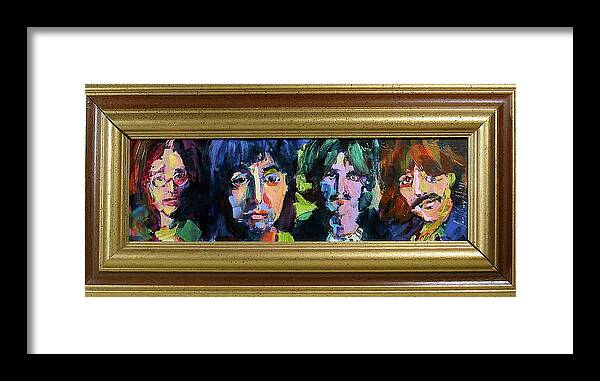 Paintings Framed Print featuring the painting Fab Four by Les Leffingwell