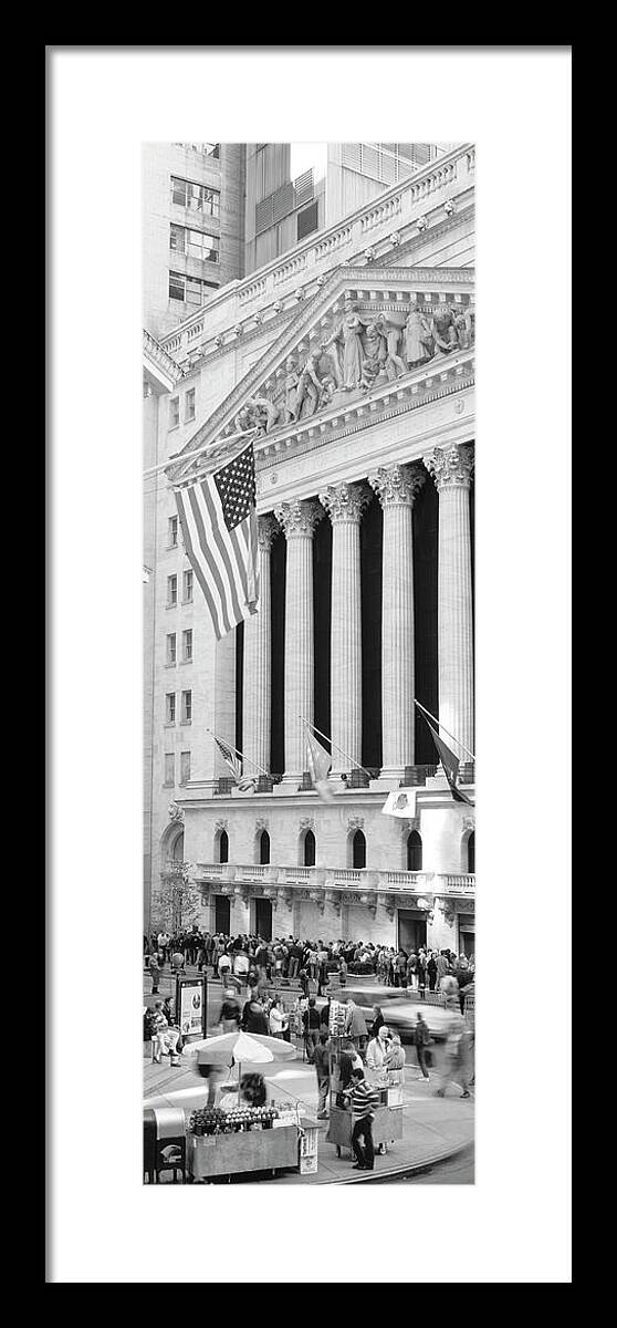 American Culture Framed Print featuring the photograph Facade of New York Stock Exchange, Manhattan, New York City, New York State, USA by Panoramic Images