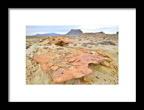 Luna Mesa Framed Print featuring the photograph Factory Butte Rock Garden II by Ray Mathis