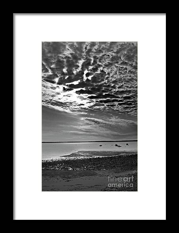 Nature Framed Print featuring the photograph Fading Light In Maine by Skip Willits