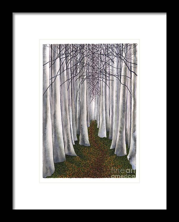 Art Framed Print featuring the painting Faerie Path by Hilda Wagner