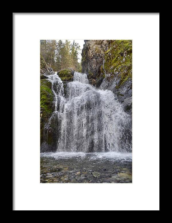 Faery Falls Framed Print featuring the photograph Faery Falls by Maria Jansson
