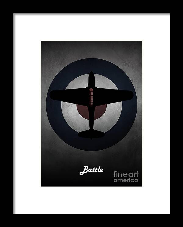Battle Framed Print featuring the digital art Fairey Battle RAF by Airpower Art