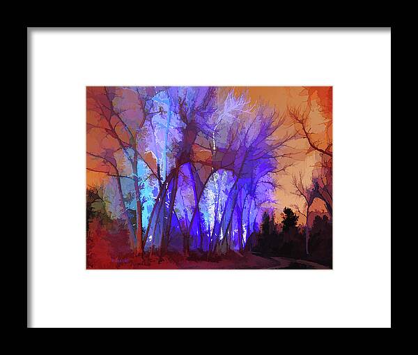 Lenaowens Framed Print featuring the digital art Fairy Tales Do Come True by Lena Owens - OLena Art Vibrant Palette Knife and Graphic Design