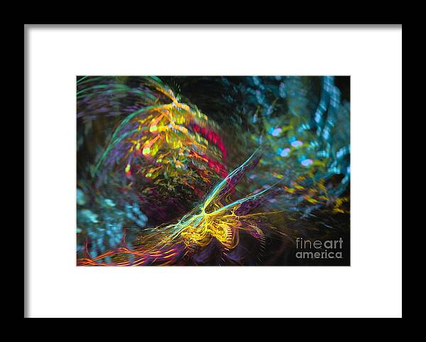 Abstract Framed Print featuring the digital art Fairy's rhapsody by Sipo Liimatainen
