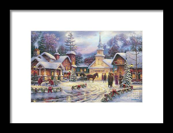 Christmas Framed Print featuring the painting Faith Runs Deep by Chuck Pinson