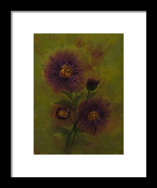 Impressinist Framed Print featuring the painting Fall Asters by Lorraine Centrella