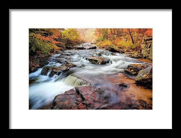 Fall Framed Print featuring the photograph Fall at Gunstock Brook II by Robert Clifford