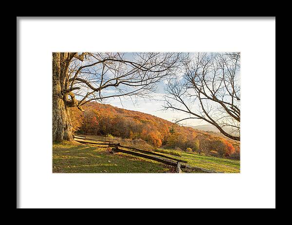 Photosbymch Framed Print featuring the photograph Fall Colors at the Moses Cone Estate by M C Hood