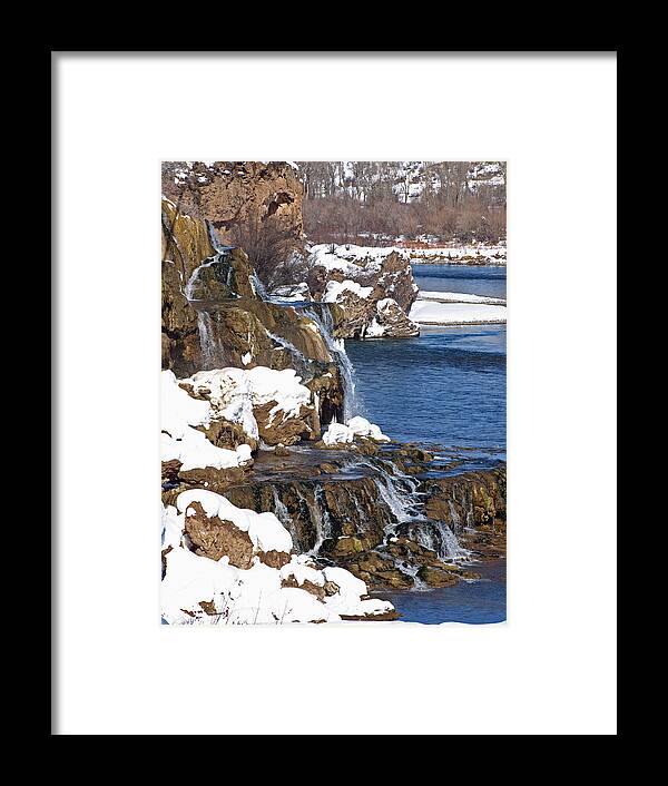 Water Framed Print featuring the photograph Fall Creek Falls in Winter by DeeLon Merritt