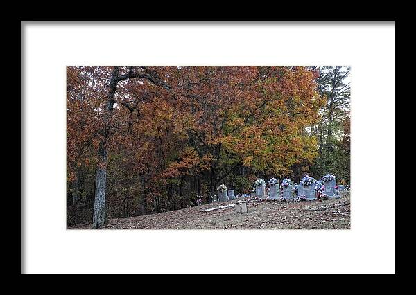 Cemetery Framed Print featuring the photograph Fall in the Cemetery by George Taylor