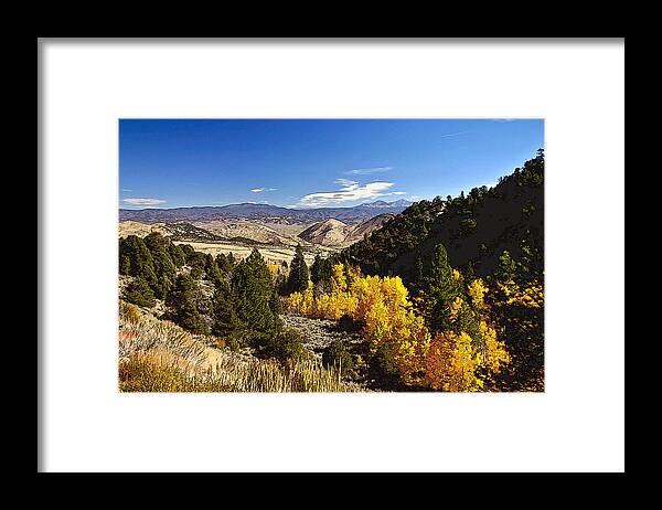 Monitor Pass Framed Print featuring the painting Fall Monitor Pass by Larry Darnell