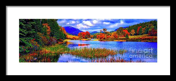 Fall Framed Print featuring the photograph Fall On Long Pond Acadia National Park Maine by Tom Jelen