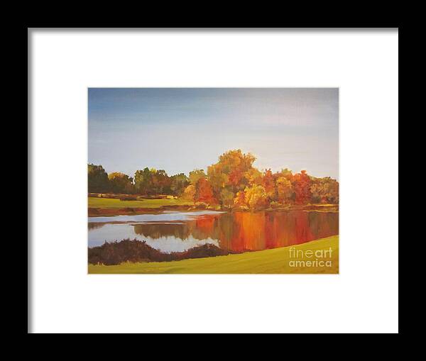 Fall Framed Print featuring the painting Fall Perfection by Elizabeth Carr