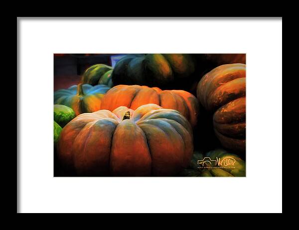 Fall Framed Print featuring the digital art Fall Produce by Barry Wills