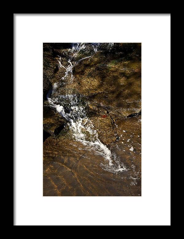 Broadwater Falls Framed Print featuring the photograph Fall Runoff at Broadwater Falls by Michael Dougherty
