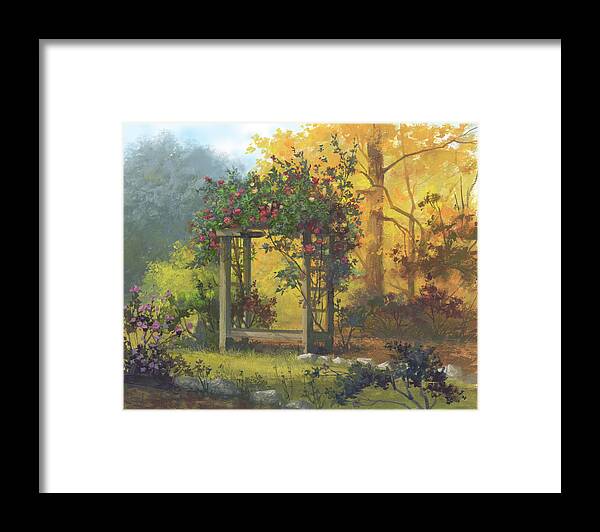 Michael Humphries Framed Print featuring the painting Fall Yellow by Michael Humphries