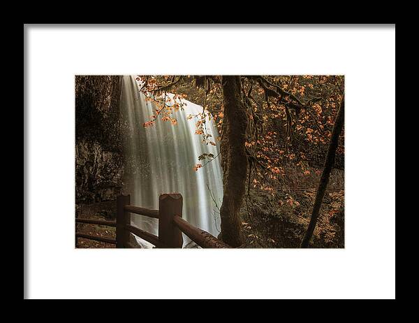 Waterfalls Framed Print featuring the photograph Falling Beyond by Don Schwartz