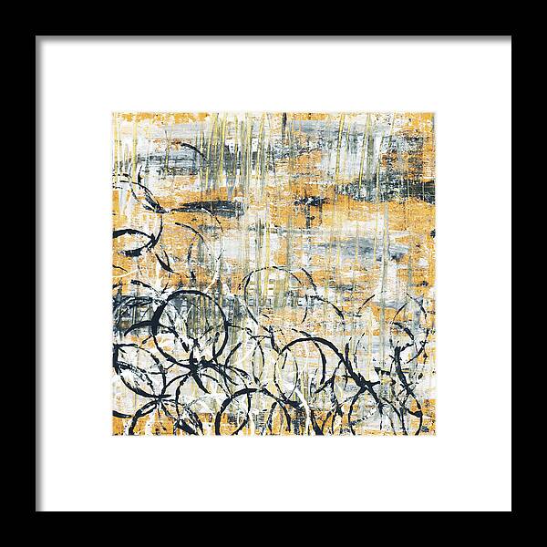 Painting Framed Print featuring the painting Falls Design 3 by Megan Aroon