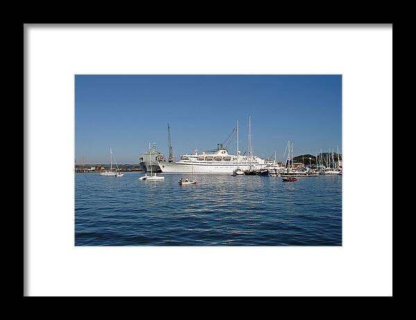 Europe Framed Print featuring the photograph Falmouth Harbour by Rod Johnson