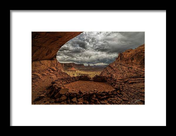 Mountain Framed Print featuring the photograph False kiva by Jeff Niederstadt