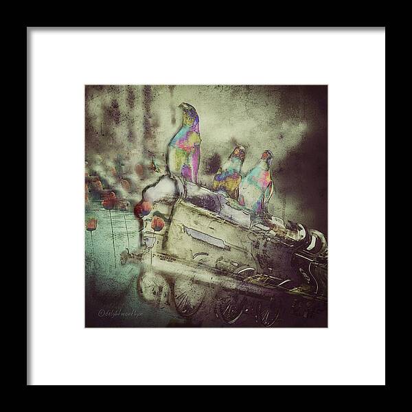 Parrots Framed Print featuring the digital art Family Vacation by Delight Worthyn