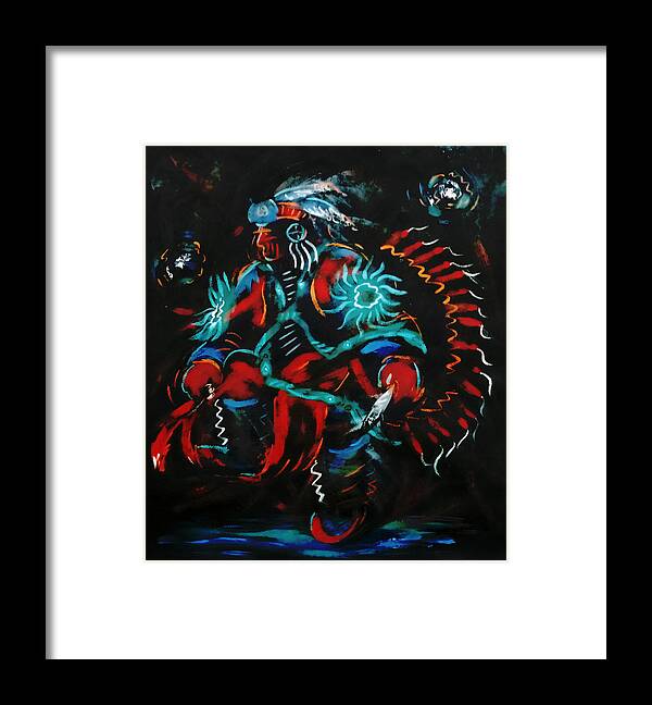 Dancing Framed Print featuring the painting Fancy Dancer by Arnold Isbister