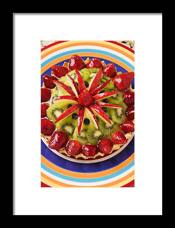 Fruit Framed Print featuring the photograph Fancy tart pie by Garry Gay
