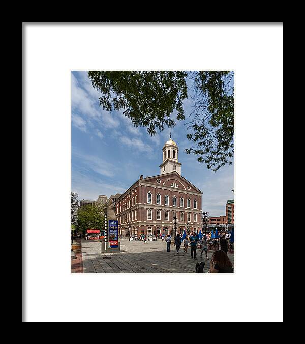 Architecture Framed Print featuring the photograph Faneuil Hall Boston by Brian MacLean