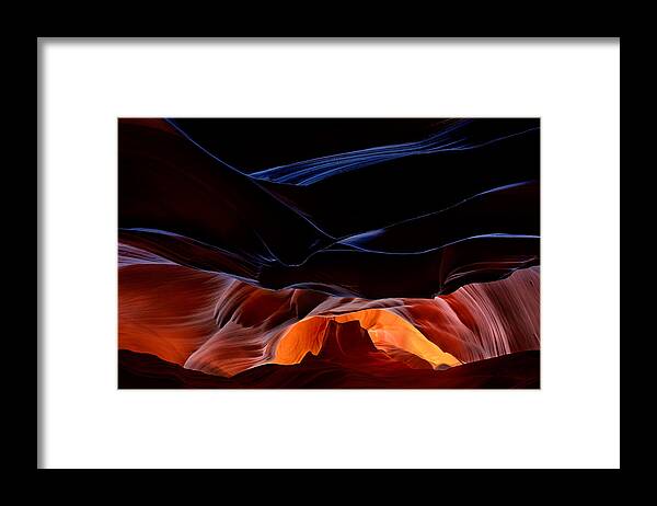 Antelope Framed Print featuring the photograph Fantastic Scenery Of Antelope Canyon by Valeriy Shcherbina