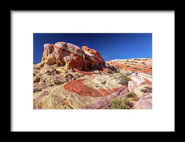 Valley Of Fire Framed Print featuring the photograph Fantastical Valley of Colors by Pierre Leclerc Photography