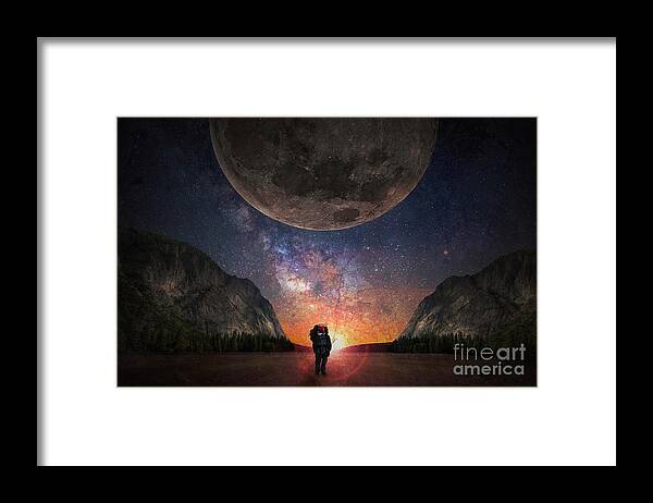 Fantasy Framed Print featuring the photograph Fantasy Hike by Joann Long