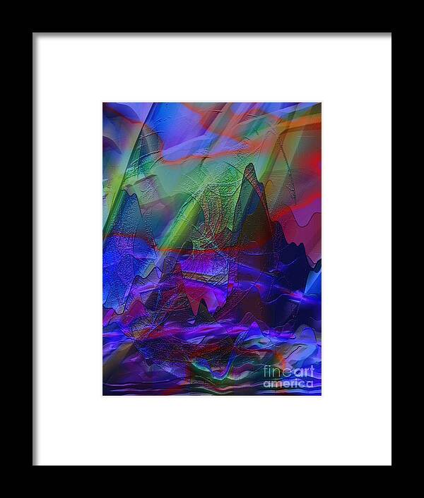 Ebsq Framed Print featuring the digital art Fantasy Landscape by Dee Flouton