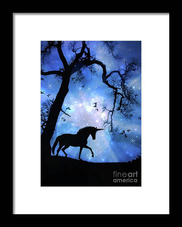 Unicorn Framed Print featuring the photograph Fantasy Unicorn by Stephanie Laird