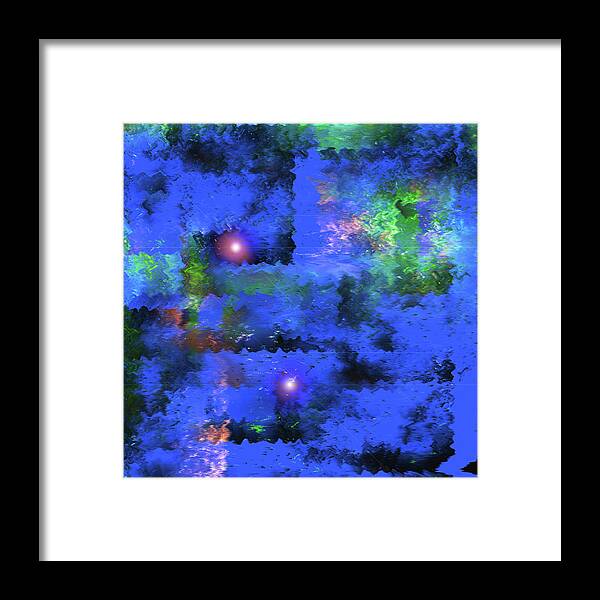Abstract Framed Print featuring the digital art FAR FAR AWAY one by Carl Deaville