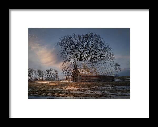 Farm Shed Framed Print featuring the photograph Farm Shed 2016-1 by Thomas Young