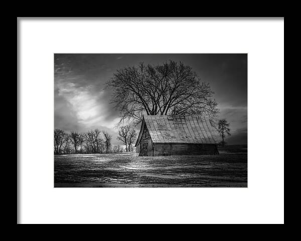 Farm Shed Framed Print featuring the photograph Farm Shed 2016-2 by Thomas Young