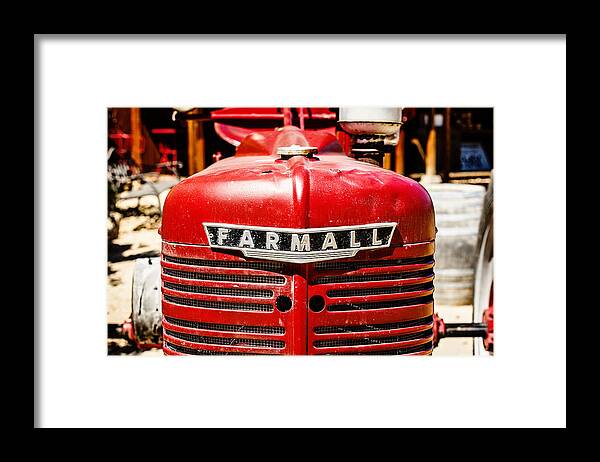 Farmall Framed Print featuring the photograph Farmall Tractor by Scott Pellegrin