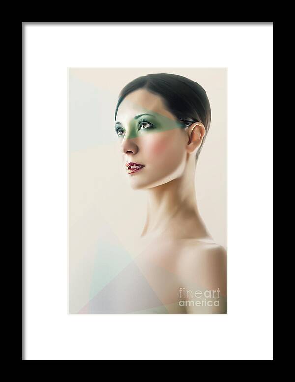 Fashion Framed Print featuring the photograph Fashion Beauty Portrait by Dimitar Hristov