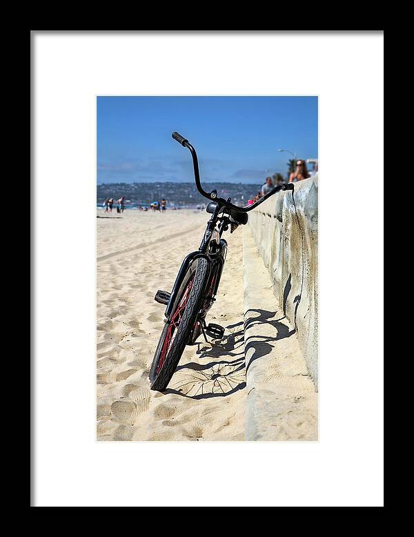 Beach Framed Print featuring the photograph Fat Tire - Color by Peter Tellone