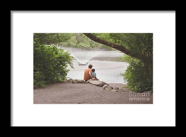 Father Framed Print featuring the photograph Father and Son 2 by Andrea Anderegg