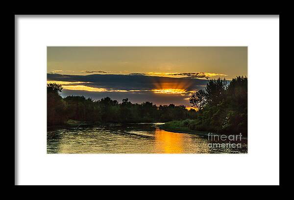 Emmett Framed Print featuring the photograph Father's Day Sunset by Robert Bales