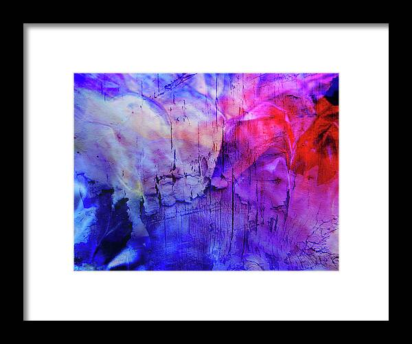 Faux Framed Print featuring the digital art Faux Chasm by Linda Carruth