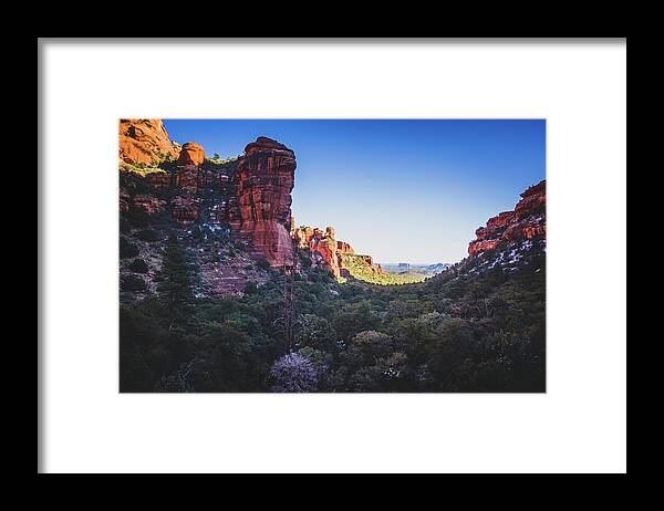 Arizona Framed Print featuring the photograph Fay Canyon Vista by Andy Konieczny