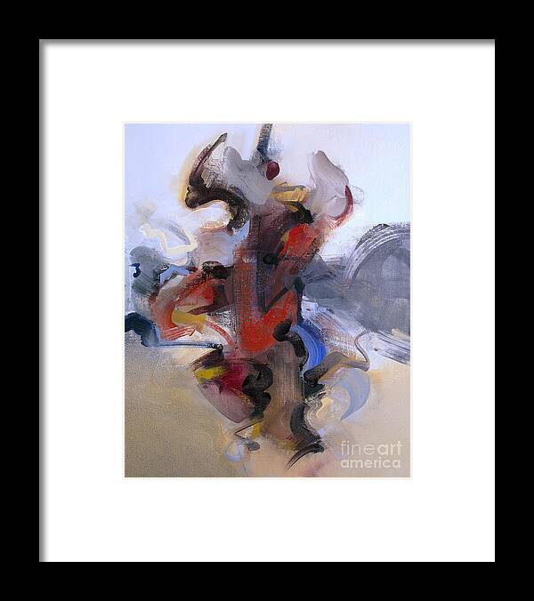 Reds Framed Print featuring the painting Fear of Holding On by Ritchard Rodriguez