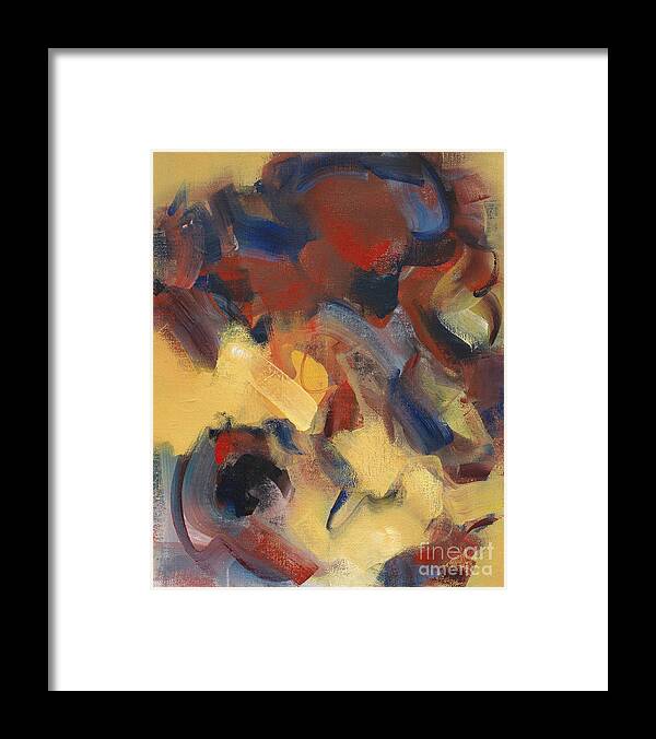 Yellows Framed Print featuring the painting Fear of The Enemy by Ritchard Rodriguez